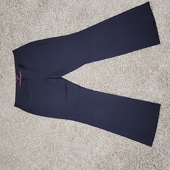 Banana Republic Ryan Fit Black Pinstriped Slacks - Picture 2 of 7